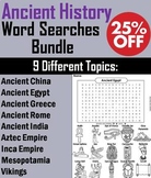 Ancient Civilizations Word Search Bundle: China, Egypt, Gr