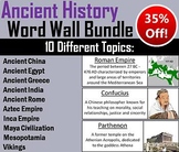 Ancient Civilizations Word Wall Bundle