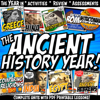 Preview of Ancient Civilizations World History Curriculum: Print & Digital Resources 6-8