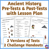 Back to School Ancient History & World History Pre-Test & 