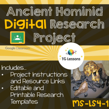Preview of Ancient Hominid - Digital Research Project