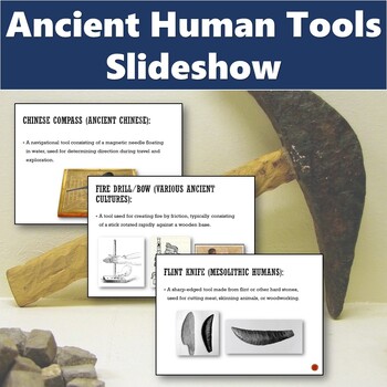 Preview of Ancient Human Tools - Editable PowerPoint Slideshow