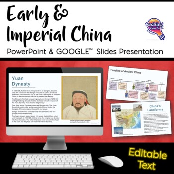Preview of Ancient & Imperial China EDITABLE PowerPoint Presentations