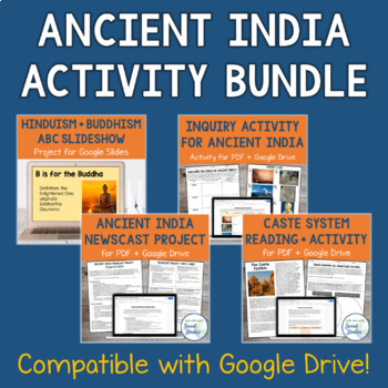 Preview of Ancient India Activities Bundle | Activity, Reading Passage, and Projects