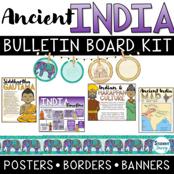 Preview of Ancient India Bulletin Board Kit | India Posters | Borders | Banners