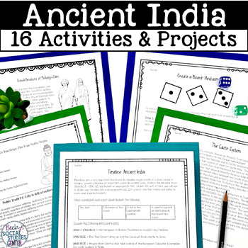 Preview of Ancient India Bundle Projects Activities