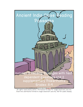Preview of Ancient India Close Read Articles and PowerPoint