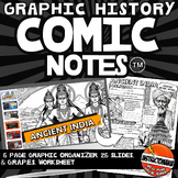 Ancient India Comic Guided Notes & Coloring Sheets- Histor