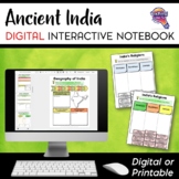 Ancient India DIGITAL Interactive Notebook Unit 