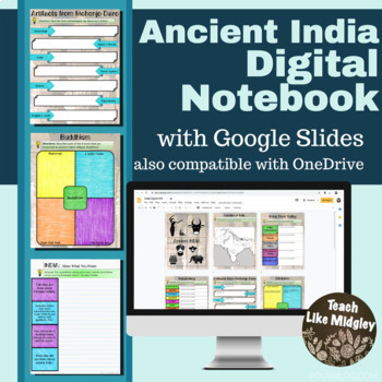 Preview of Ancient India Digital Interactive Notebook Activities