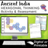 Ancient India EDITABLE Hexagonal Thinking Activity - Digit