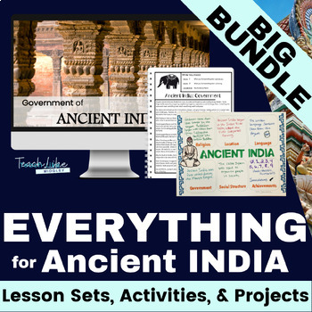 Preview of Ancient India Activities - Lesson Sets - Projects - EVERYTHING Bundle