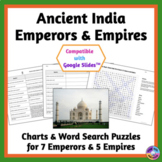 Ancient India Emperors and Empires - Charts for Reading & 