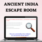 Ancient India Escape Room- No Prep & Editable