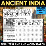 Ancient India Final Unit Test Assessment - Quiz - India Wo