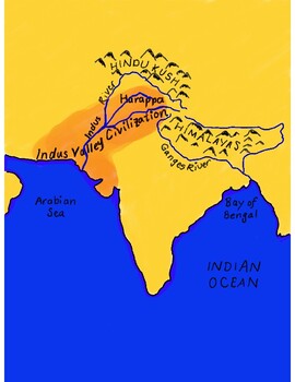 Ancient India Geography Activity By Inbetweeners Tpt