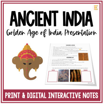 Preview of Ancient India Gupta Empire Google Slides ™ and Notes - Ancient Civilizations