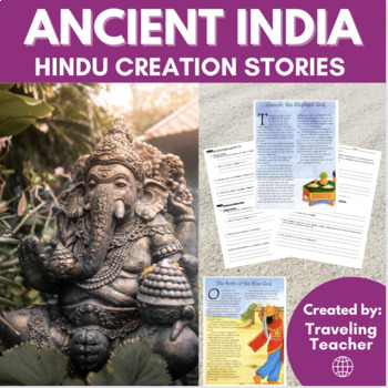 Preview of Ancient India: Hindu Creation & Traditional Stories: Reading Passages + Activity