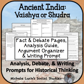 Preview of Ancient India Indian Caste System Class Debate Historical Thinking Activity