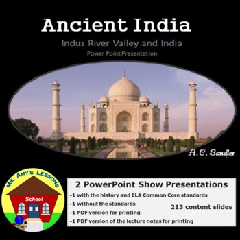 Preview of Ancient India & Indus River Valley Teaching Unit PowerPoint Presentation Bundle