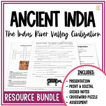 Preview of Ancient India Indus River Valley World History Lesson Bundle