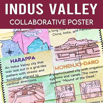 Preview of Indus Valley, Harappa, Mohenjo-Daro Collaborative Poster Activity with Extension