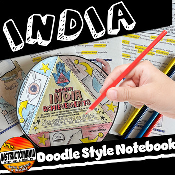 Preview of Ancient India Interactive Notebook -Snapshot Reading Workbook & Folding Activity