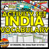 Ancient India Interactive Vocabulary Activity Set -Both Pa