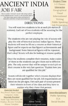 Preview of Ancient India Job Fair