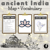 Ancient India Map + Vocabulary