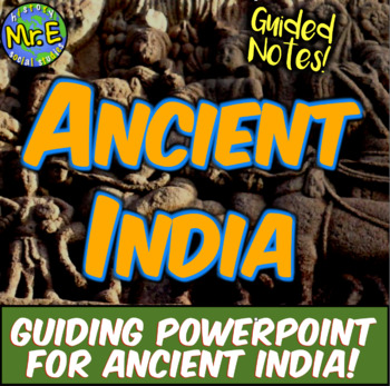 Preview of Ancient India PowerPoint and Notes Activity for Indus Valley PLUS Teacher Guide