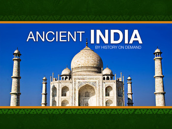 Preview of Ancient India PowerPoint with Guided Outline