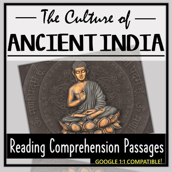 Preview of Ancient India Reading Comprehension- The Culture of India! (Distance Learning)