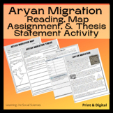 Aryan Migration in India One Page Reading, Map Assignment,