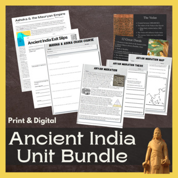 Preview of Ancient India Unit Bundle: PowerPoint, Test, Activities, Projects & More!