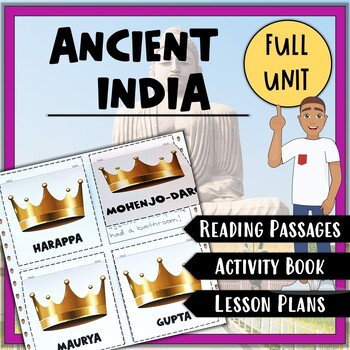 Preview of Ancient India Unit Bundle: Reading Passages, Activities, Lesson Plans, & More!