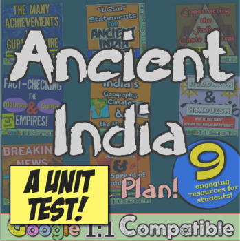 Preview of Ancient India Test! 33 questions to accompany India Unit from History with Mr E!