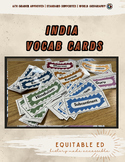 Ancient India: Vocabulary Cards