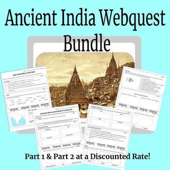 Preview of Ancient India Webquest Bundle