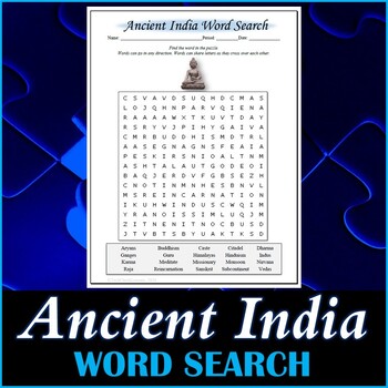 Preview of Ancient India Word Search Puzzle