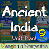 Ancient India World History Unit | 9 resources Ancient India | Digital Ready!