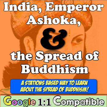 Preview of Ancient India, the Spread of Buddhism, & Emperor Ashoka Stations Activity