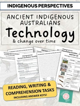 Preview of Ancient Indigenous Australian - Technology and Change Worksheets