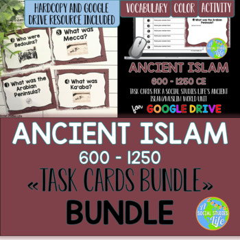 Preview of Ancient Islam Task Cards BUNDLE