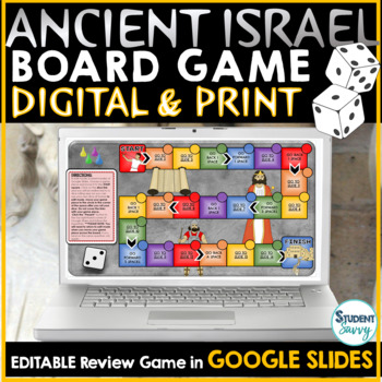 Preview of Ancient Israel Digital Game Google Slides | Review Digital Board Game