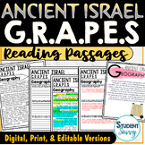 Ancient Israel GRAPES Activities Reading Passages Geograph