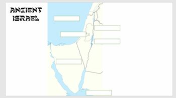 Preview of Ancient Israel Geography Free Map Label Slide
