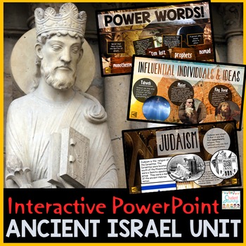 Preview of Ancient Israel PowerPoint Google Slides Activities Timeline Google Classroom 