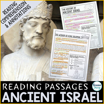 Preview of Ancient Israel Reading Passages Questions Annotations Israelites Writing