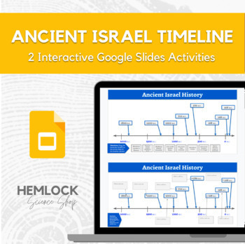 Preview of Ancient Israel Timeline - drag-and-drop, description in Slides | REMOTE LEARNING